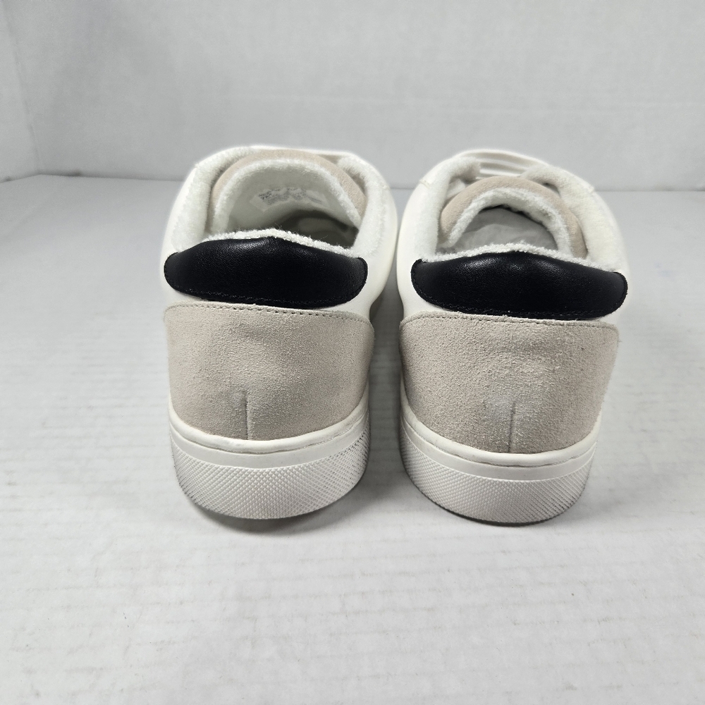 Steve Madden Rezume Silver Glitter Star Sneakers with Suede  Size Women's 7 - Picture 4 of 11